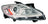 Depo 316-1143R-US Headlight Lens Housing - Right