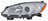 Depo 316-1145L-UC Headlight Lens Housing - Left