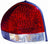 Depo 321-1941L-AS Tail Light Assembly - Left