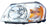 Eagle Eye MZ225-B001L Headlight Assembly - Left