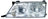 Eagle Eye TY618-B001L Headlight Assembly - Left