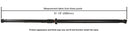 Cardone 65-4001 Drive Shaft - Rear