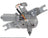 Cardone 85-1055 Windshield Wiper Motor - Rear