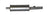 Ansa ME1107 Exhaust Muffler - Rear