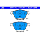 ATE 607204 Disc Brake Pad Set - Front