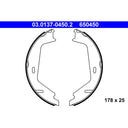 ATE 650450 Parking Brake Shoe Set