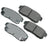 Akebono ACT1008 Disc Brake Pad Set - Rear