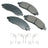Akebono ACT1039 Disc Brake Pad Set - Front