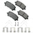 Akebono ACT1281 Disc Brake Pad Set - Rear