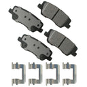 Akebono ACT1659 Disc Brake Pad Set - Rear