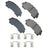 Akebono ACT1736 Disc Brake Pad Set - Front