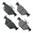 Akebono ACT1808 Disc Brake Pad Set - Rear