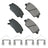 Akebono ACT1815A Disc Brake Pad Set - Front