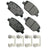 Akebono ACT1886 Disc Brake Pad Set - Front