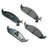Akebono ACT650 Disc Brake Pad Set - Front