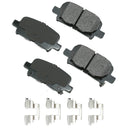 Akebono ACT865A Disc Brake Pad Set - Rear