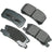 Akebono ACT868 Disc Brake Pad Set - Rear