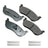 Akebono ACT881 Disc Brake Pad Set - Rear