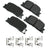 Akebono ACT885 Disc Brake Pad Set - Rear
