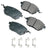 Akebono ACT969A Disc Brake Pad Set - Front
