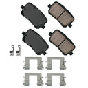 Akebono ASP1766 Disc Brake Pad Set - Rear