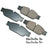 Akebono EUR1065 Disc Brake Pad Set - Front