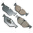 Akebono EUR1267 Disc Brake Pad Set - Rear