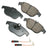 Akebono EUR1341A Disc Brake Pad Set - Rear
