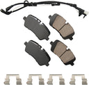 Akebono EUR1692A Disc Brake Pad Set - Rear