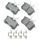 Akebono EUR340B Disc Brake Pad Set - Rear