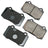 Akebono EUR592 Disc Brake Pad Set - Rear
