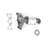 AP Exhaust 751025 Catalytic Converter with Integrated Exhaust Manifold - Front Right or Rear
