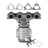 AP Exhaust 840301 Catalytic Converter with Integrated Exhaust Manifold - Front
