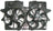 APDI 6018136 Dual Radiator and Condenser Fan Assembly