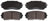 ADVICS AD1258 Disc Brake Pad Set - Front