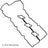 Beck Arnley 036-1696 Engine Valve Cover Gasket Set - Right