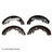 Beck Arnley 081-3138 Drum Brake Shoe - Rear