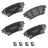 Bendix Friction SBC2200 Disc Brake Pad Set - Rear
