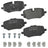 Bendix Friction SBM2513 Disc Brake Pad Set - Rear