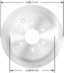 Bendix Friction PRT5716 Disc Brake Rotor - Rear