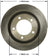 Bendix Friction PRT5718 Disc Brake Rotor - Front