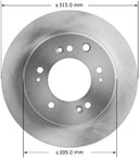 Bendix Friction PRT5894 Disc Brake Rotor - Rear