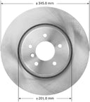 Bendix Friction PRT5945 Disc Brake Rotor - Rear