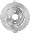 Bendix Friction PRT5949 Disc Brake Rotor - Rear