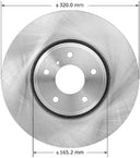 Bendix Friction PRT5950 Disc Brake Rotor - Front