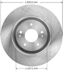 Bendix Friction PRT6127 Disc Brake Rotor - Front