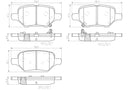 Brembo P10079N Disc Brake Pad Set - Rear