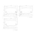 Brembo P10090N Disc Brake Pad Set - Rear