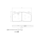Brembo P10096N Disc Brake Pad Set - Front