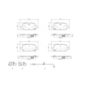 Brembo P10098N Disc Brake Pad Set - Rear